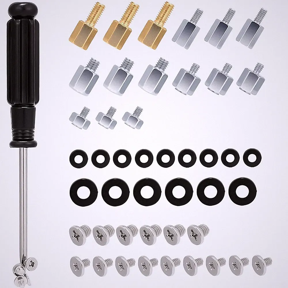 46PCS NVME M.2 SSD Mounting Screws M.2 SSD Screw Kit for Asus Gigabyte ASRock Ms