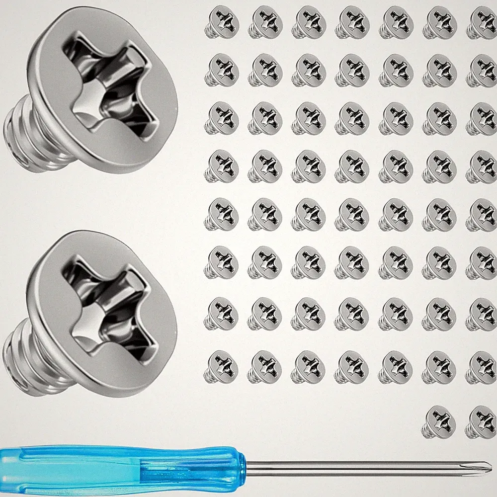 60Pcs M.2 Screws Hard Drive Screws Nvme M2 Screw Mounting Screw Stainless Flat P