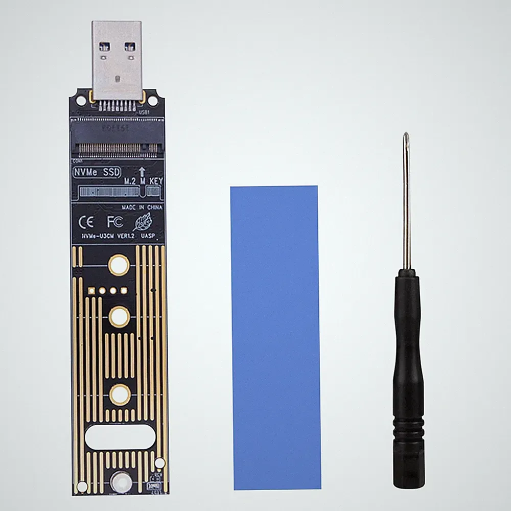 Flylin M.2 to USB Adapter, NVME to USB Adapter Hard Drive USB-3.1 Gen2 10Gbps...